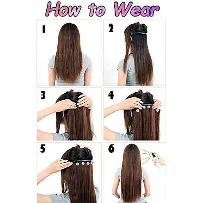 DILLARDS Ladies Light Brown Soft Elegant Hair Extensions Long Straight Wig 72-76 Cm - Image 2